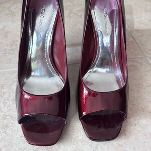BCBG Ariel Pumps- ruby red/burgundy size 8